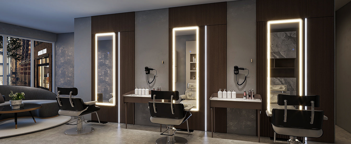 63"x20" Full Length Mirror with Lights