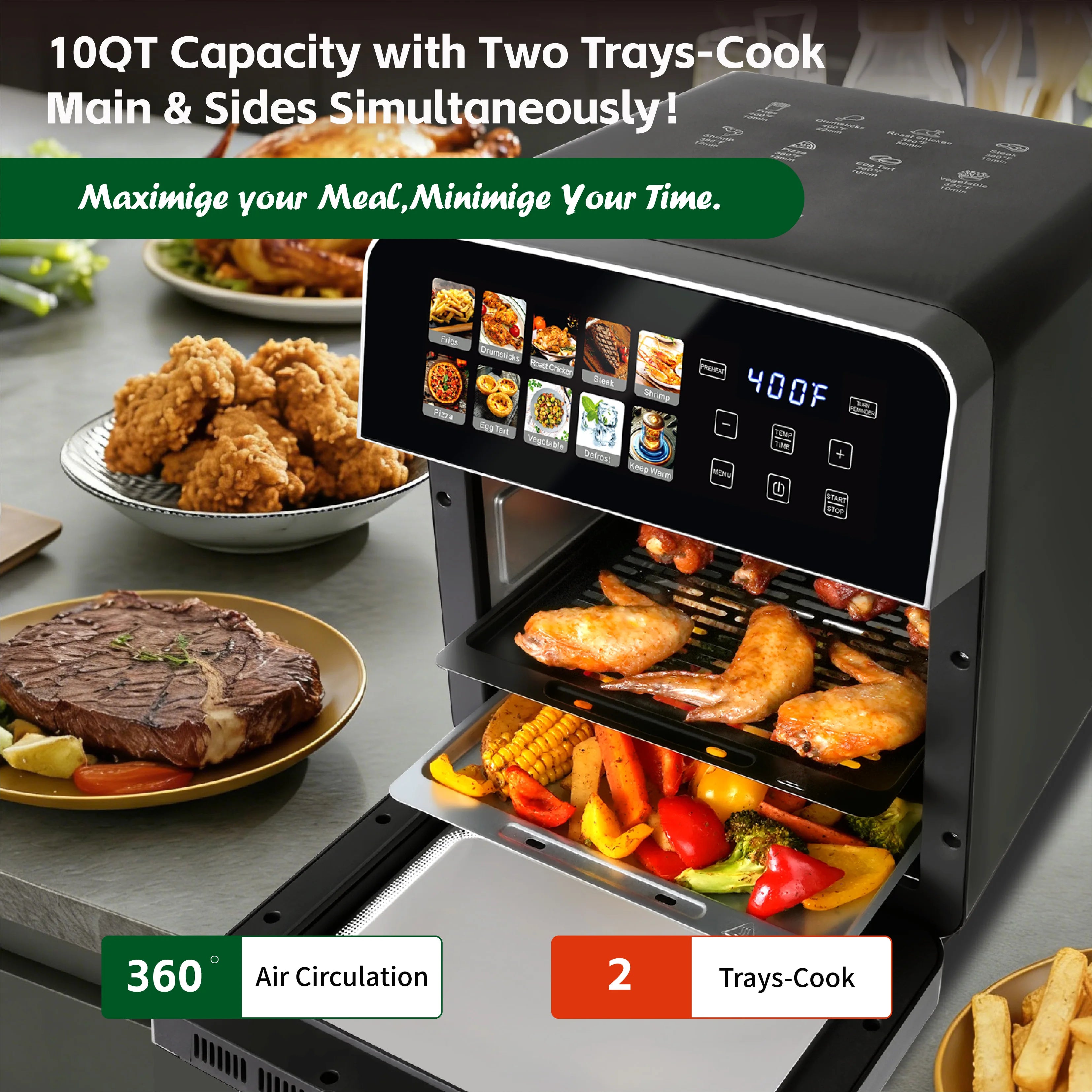 Air Fryer Toaster Oven Combo