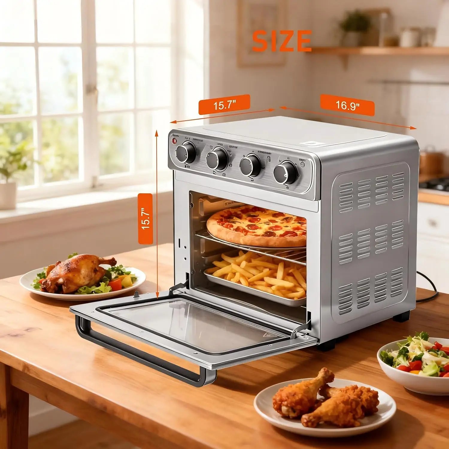 Air Fryer Toaster Oven Combo Extra Large