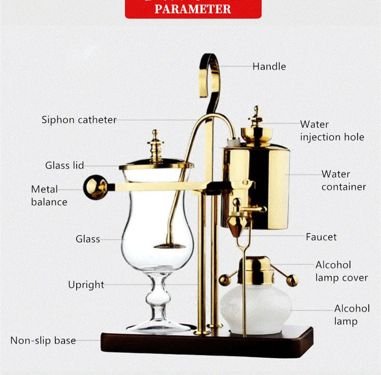 Vacuumm Coffee Brewer Manual Set