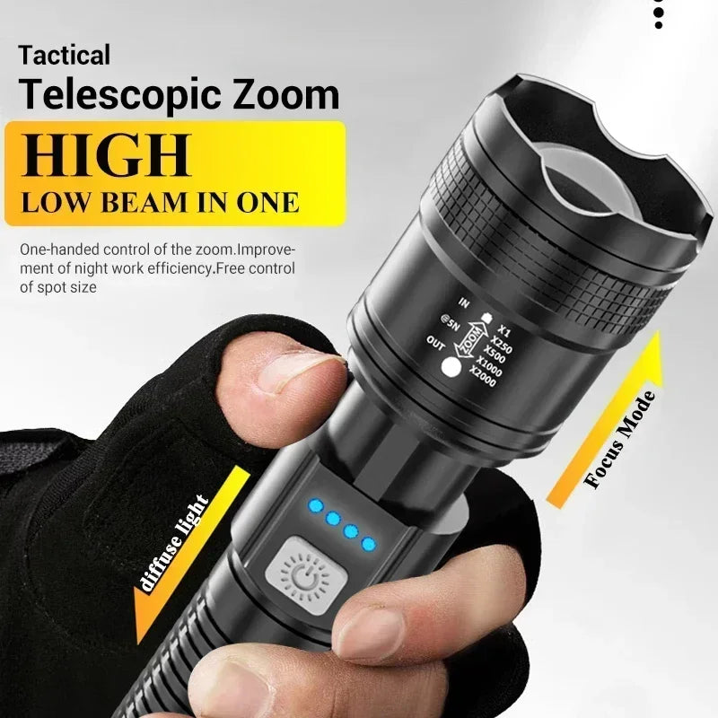 Flashlights 2000L Tactical Zoom