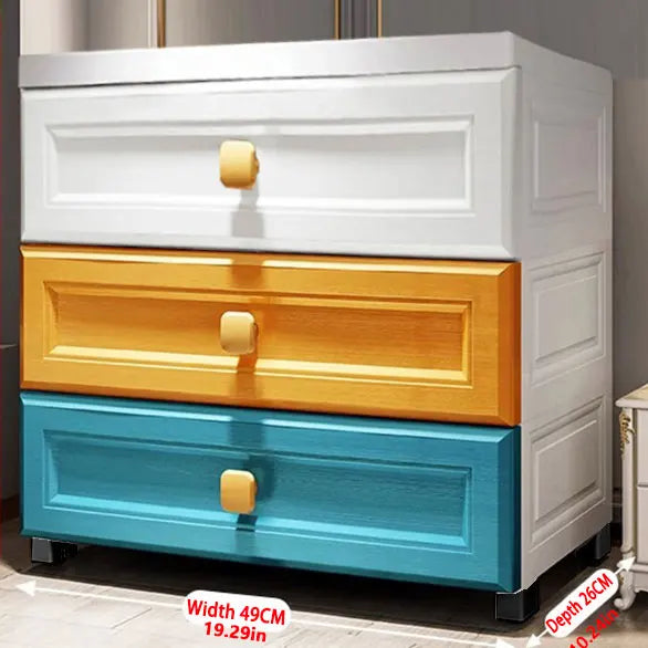 Storage Cabinet with Drawers with Wheels