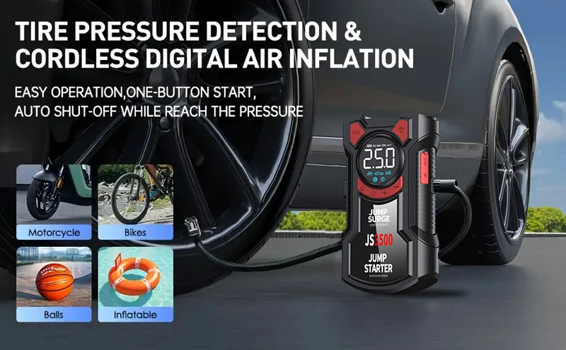 l Air Pump Jump Starter, Digital Tire Inflator