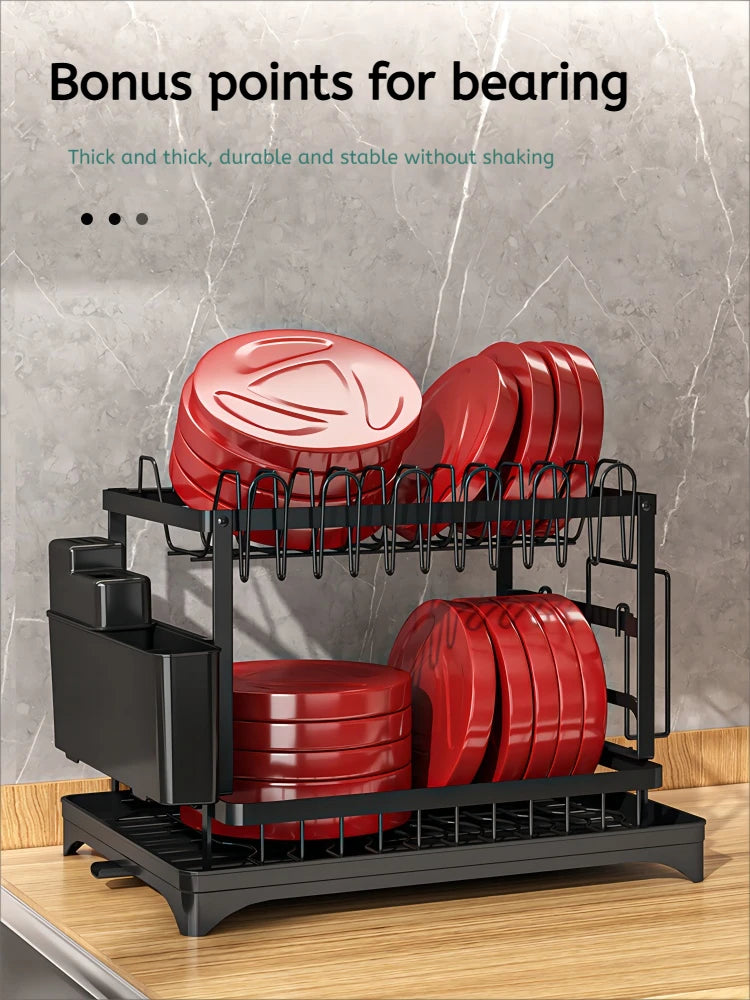2 Tier Dish Drying Rack