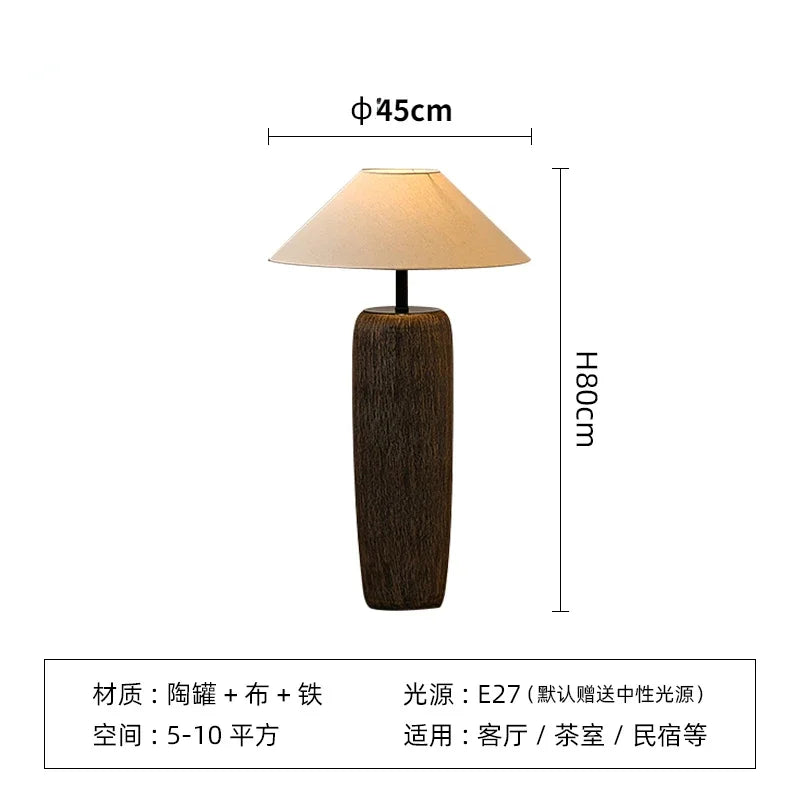 Ceramic Lamp Wabi Sabi Style Floor Lamp