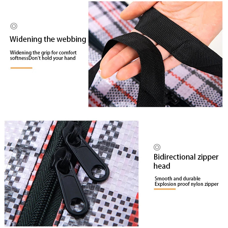 Large woven bag waterproof storage bag