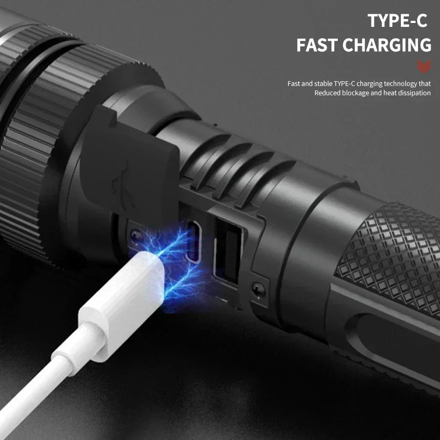 100000LM Super Bright Flashlight