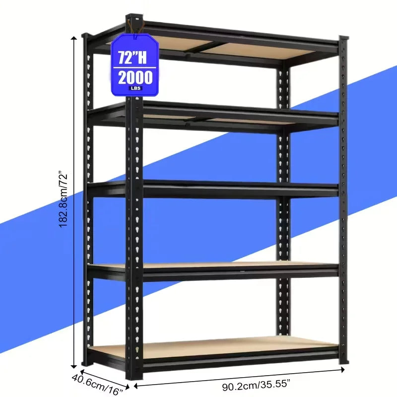 72"/60"H Shelving Storage Shelves