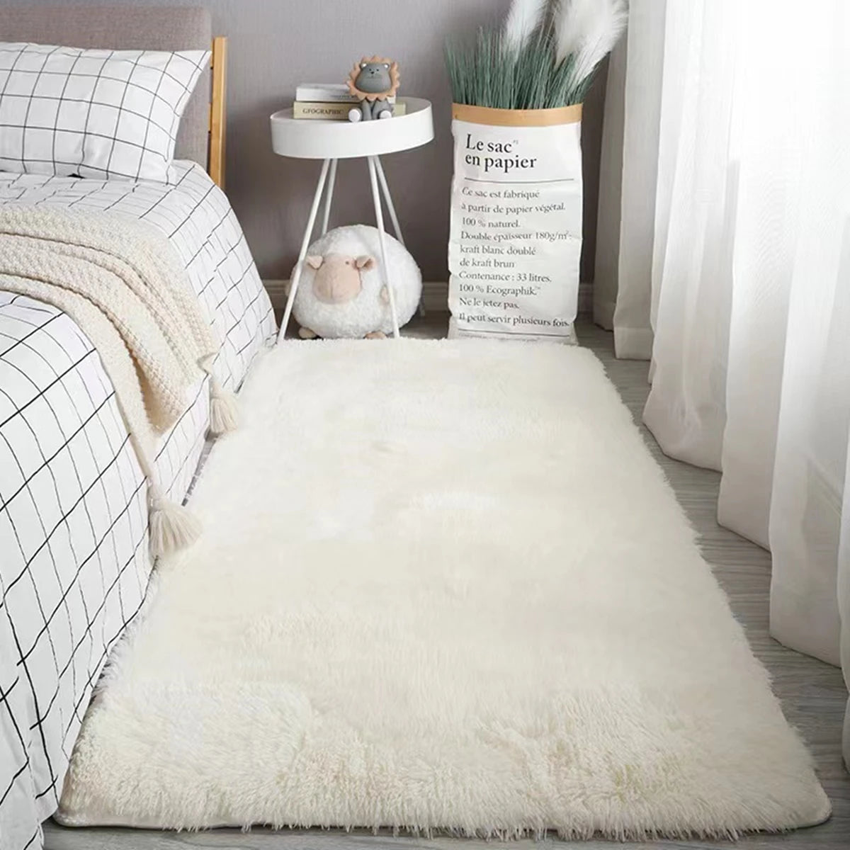 Bedroom Carpet Fluffy Non-slip