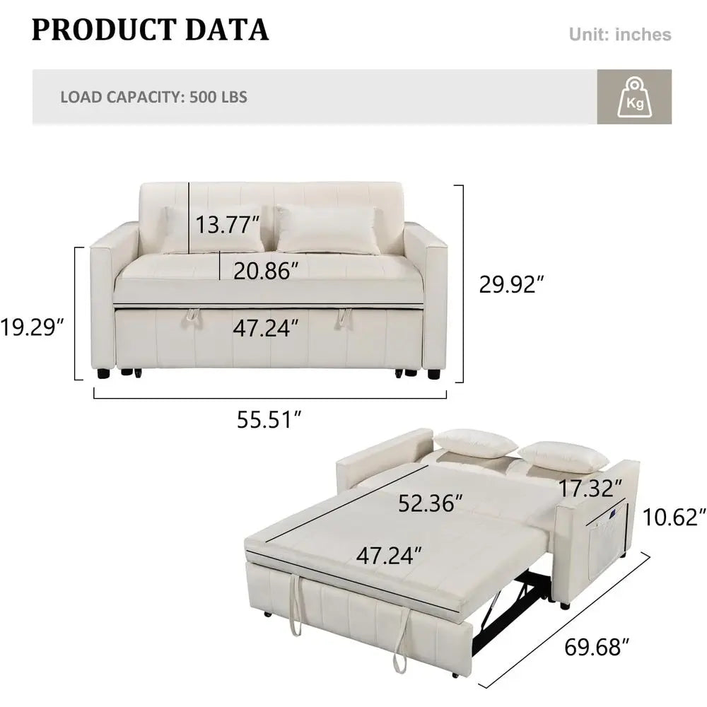 Convertible Sleeper Soa Bed,