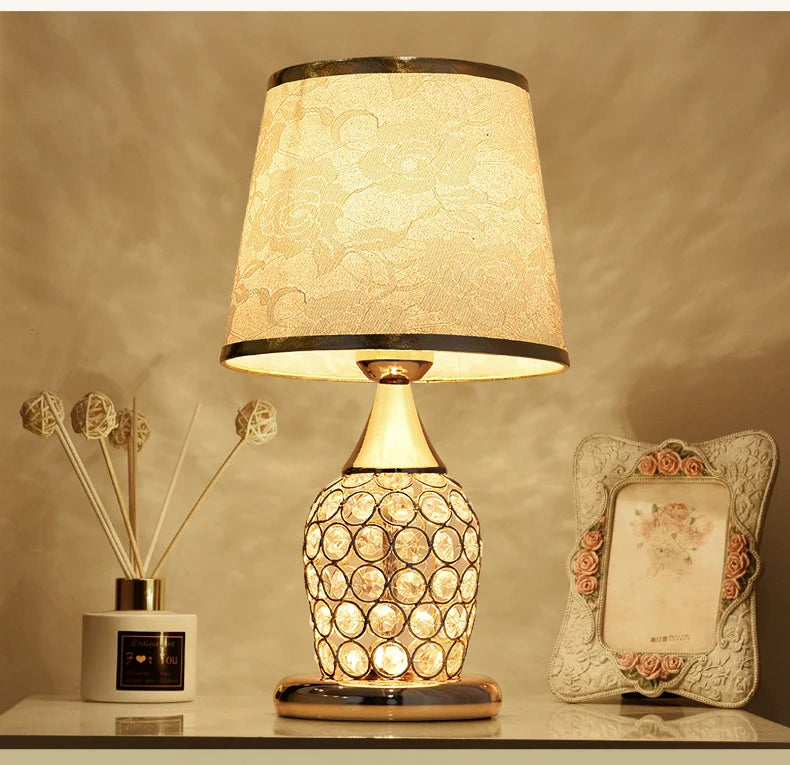 Crystal Table Lamp Romantic