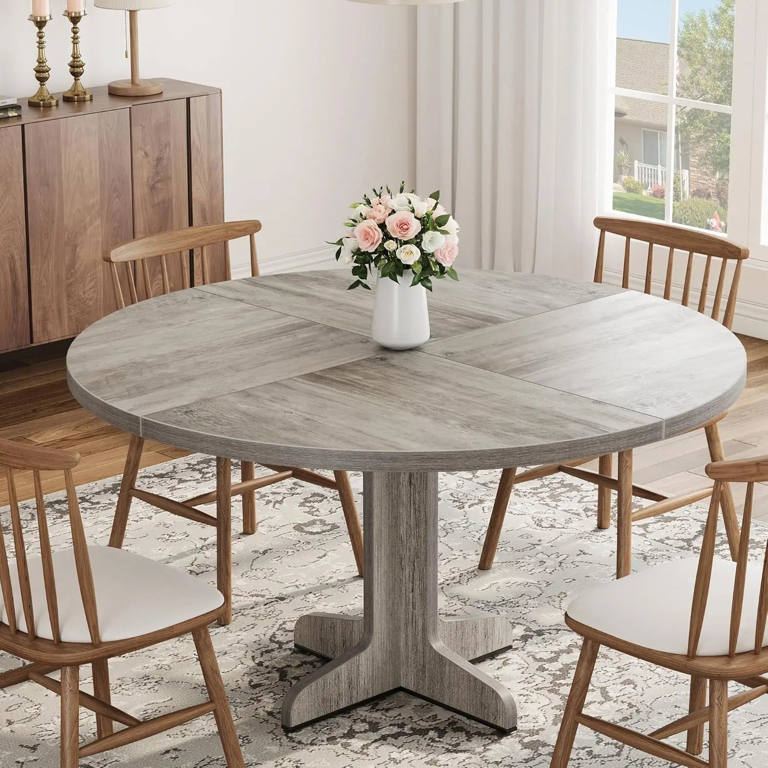 Round Dining Table for 4