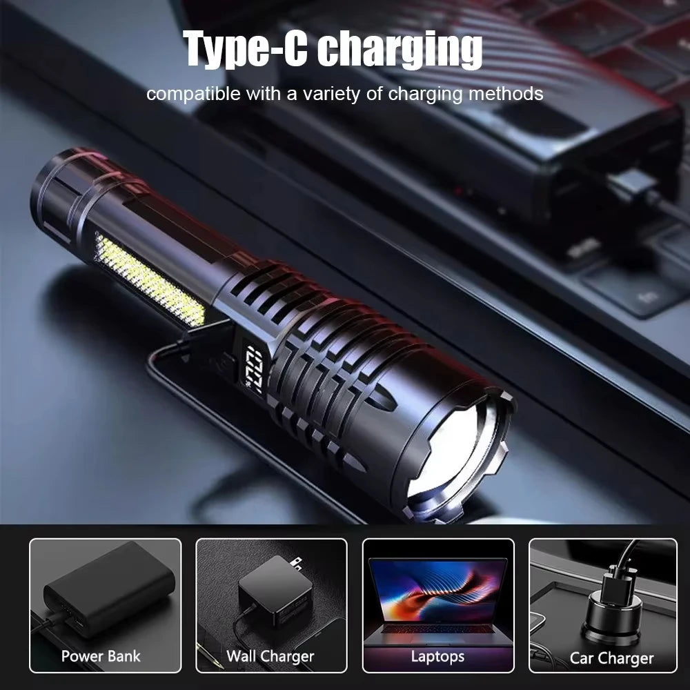 100000LM Super Bright Flashlight