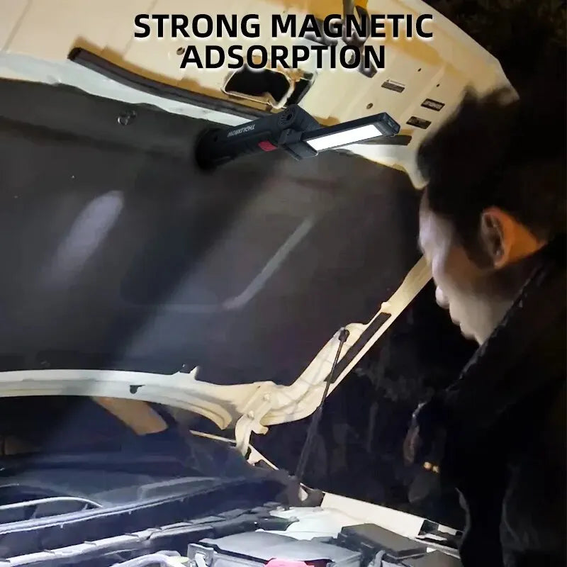 Rechargeable Flashlight  Magnet and Hook