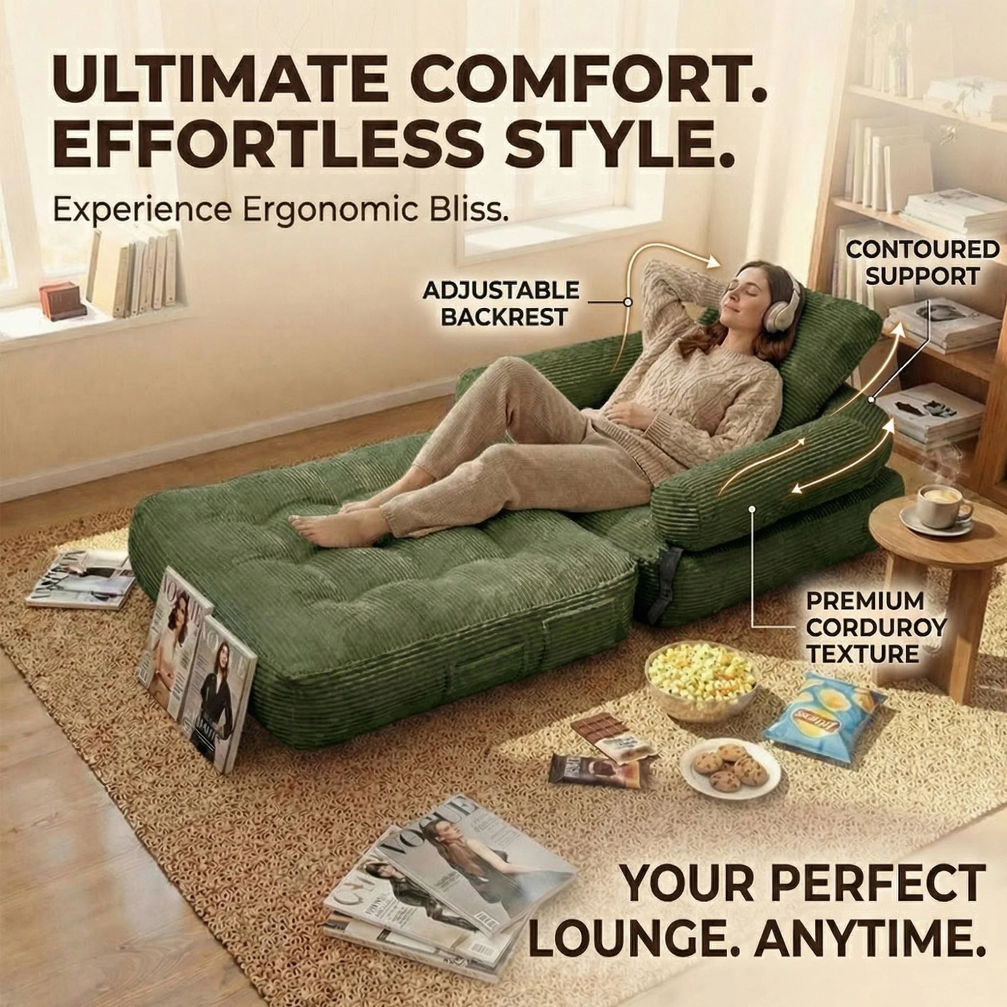 Modern Convertible Sofa Bed