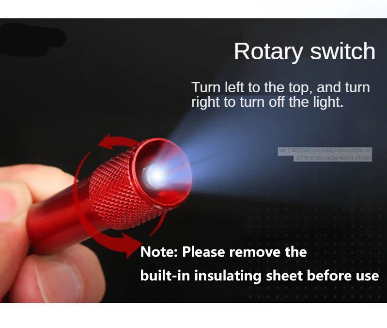 Mini Torch Keychain Pendant with battery