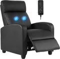 Massage Recliner with  Black Leather
