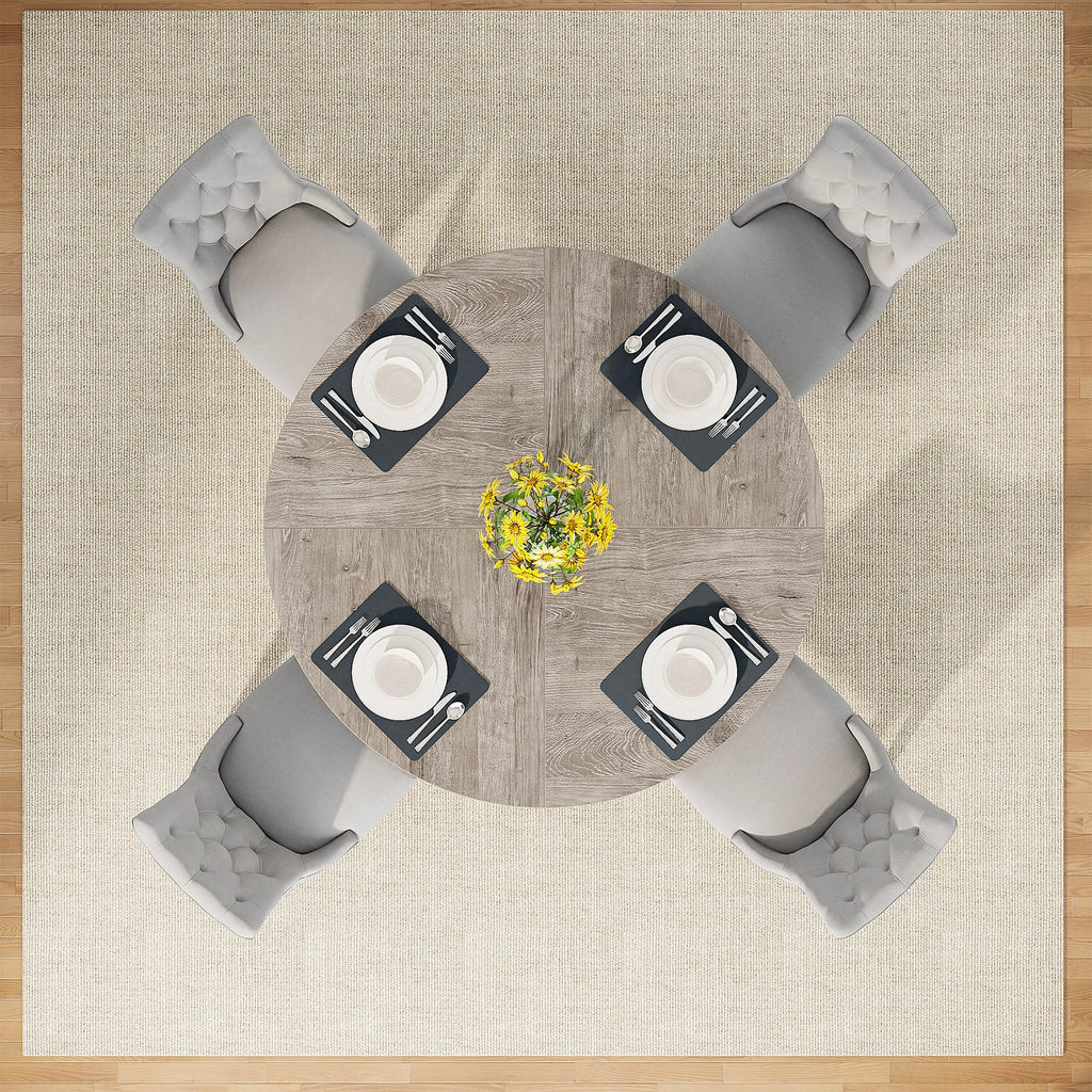 Round Dining Table for 4,
