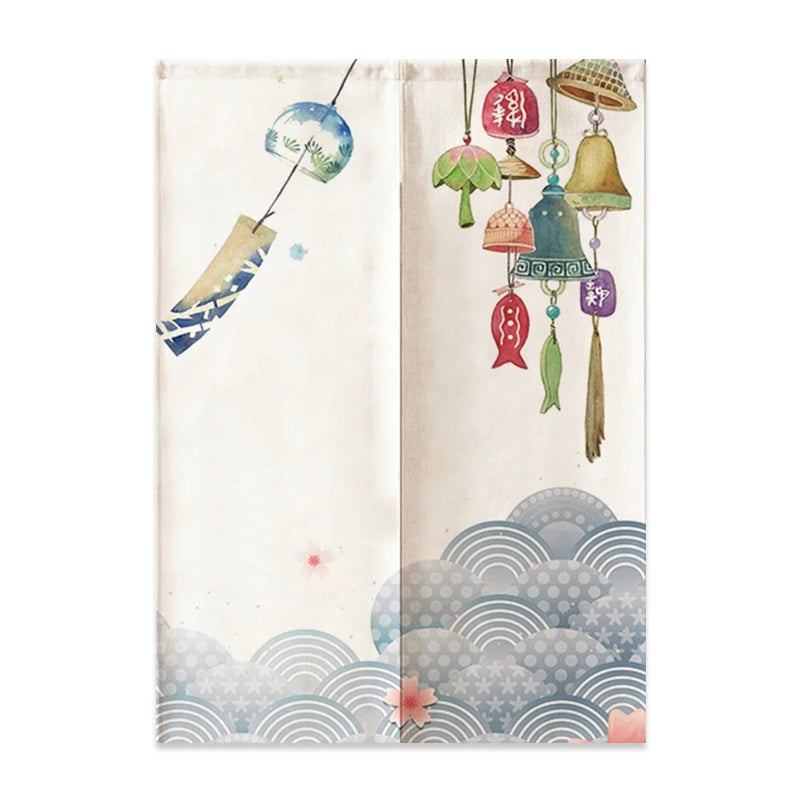 Japanese Linen Door Curtain
