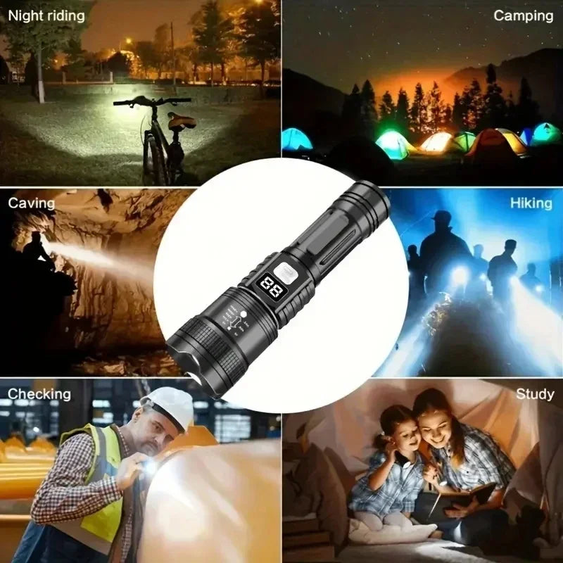 100000LM Super Bright Flashlight