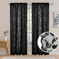 2 Panels Vintage Lace Long-Romantic Flowers