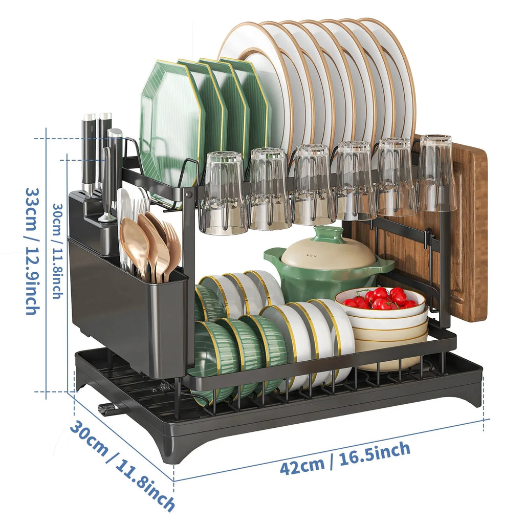 2 Tier Dish Drying Rack