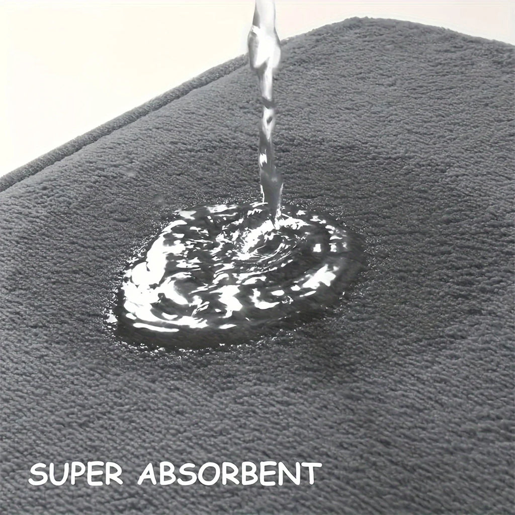 kitchen L-shaped absorbent floor mat