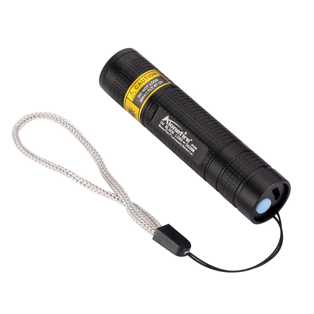 Mini UV Led Blacklight Flashlight Rechargeable, Pet Stain Leakage Marker