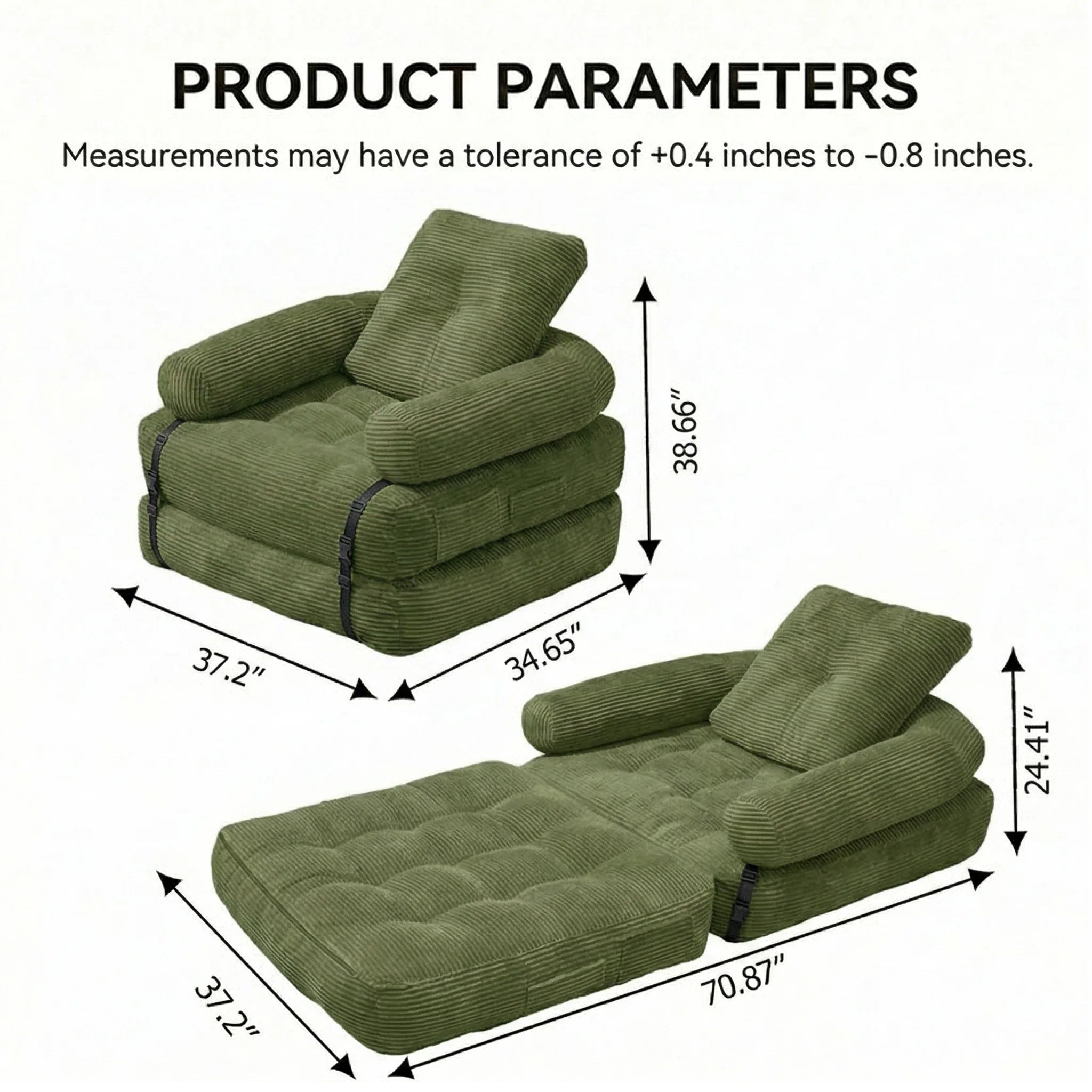 Modern Convertible Sofa Bed