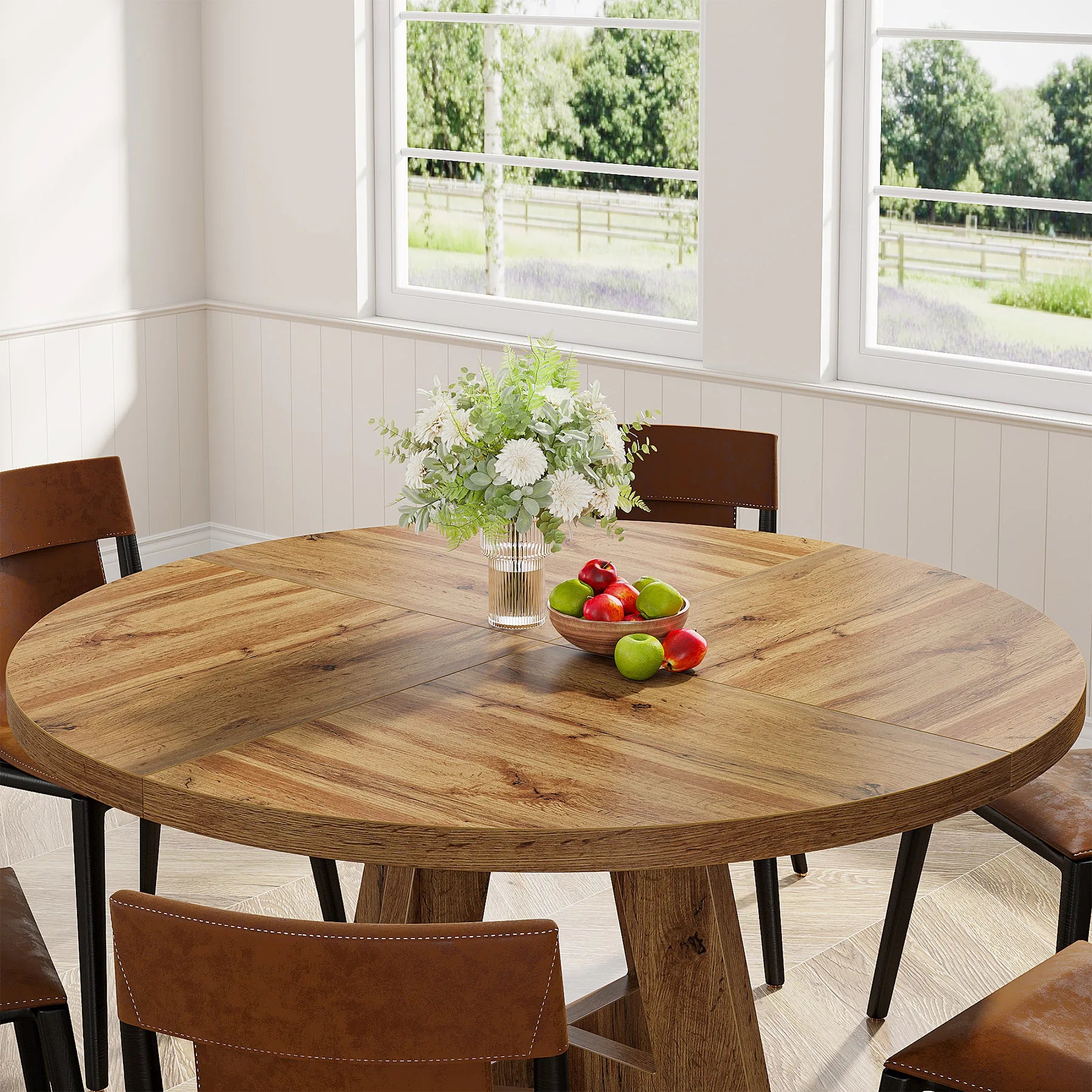 Round Dining Table for 4,