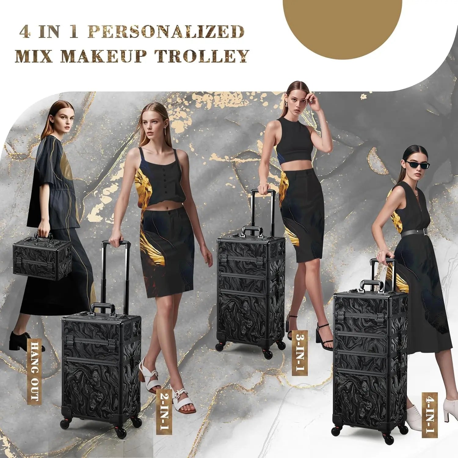 Rolling Makeup Travel Case