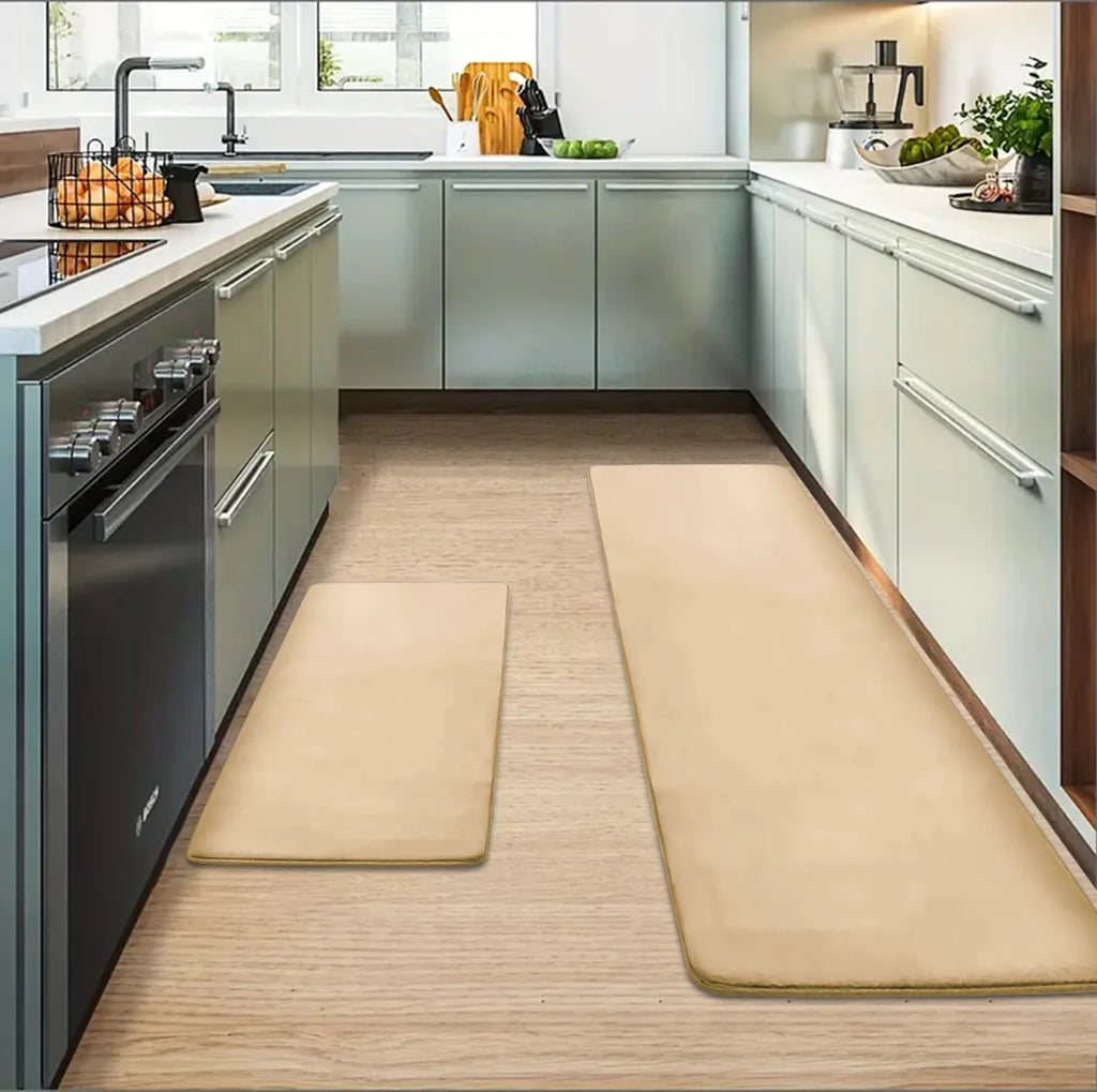 Thickened flannel floor mats