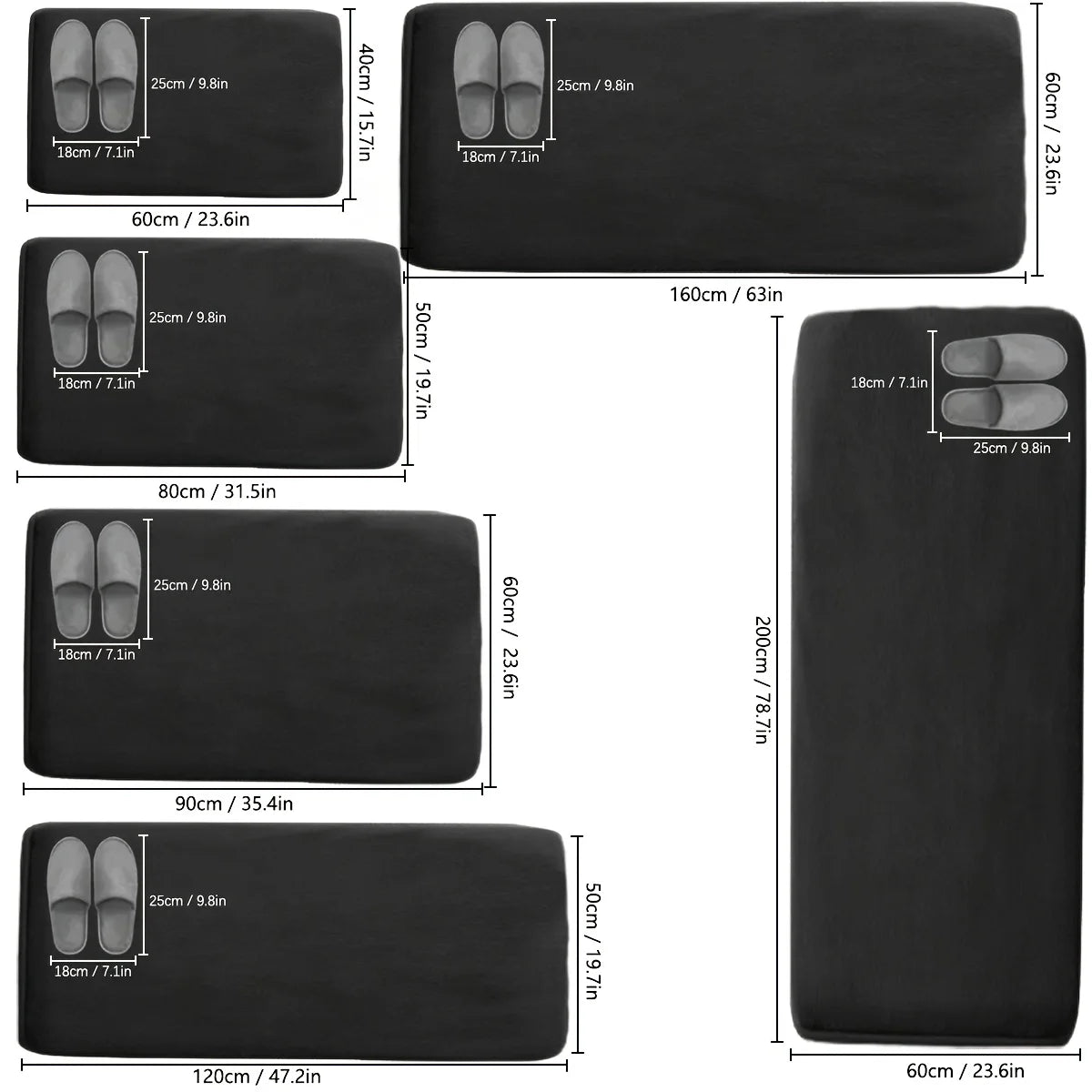 Floor mat flannel non-slip dirt-resistant