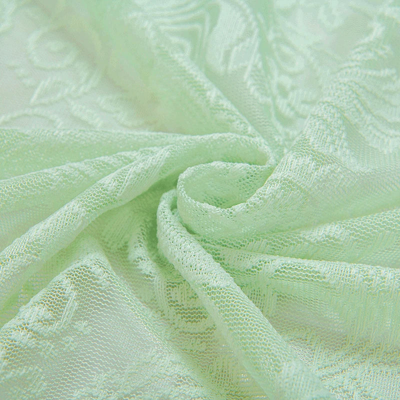 Classic Embroidered Woven Lace Window Sheer