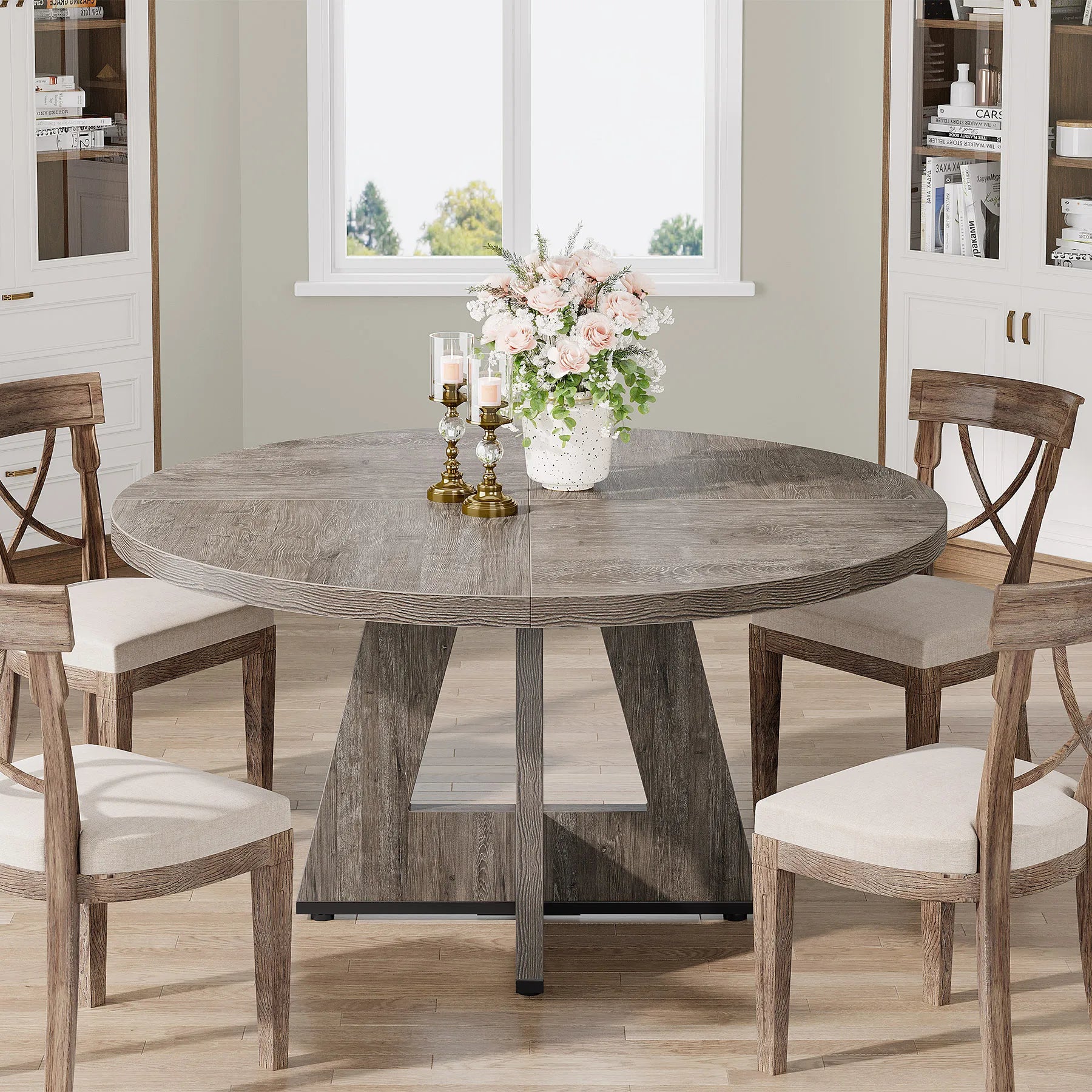 Round Dining Table for 4,