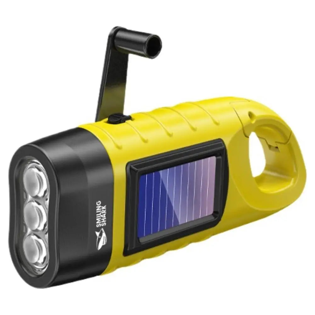 Hand Crank Solar Powered Flashlight