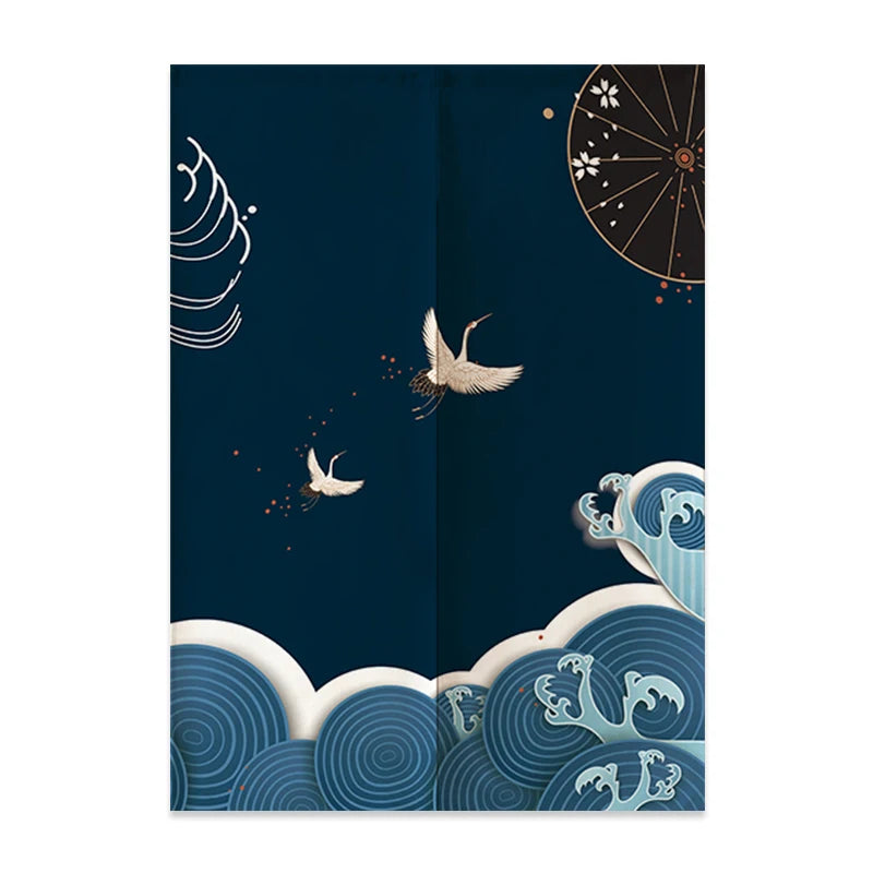Japanese Linen Door Curtain