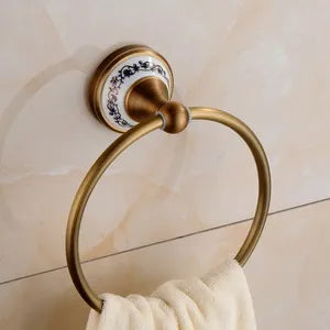 Antique Solid Brass Bathroom Accessories Sets