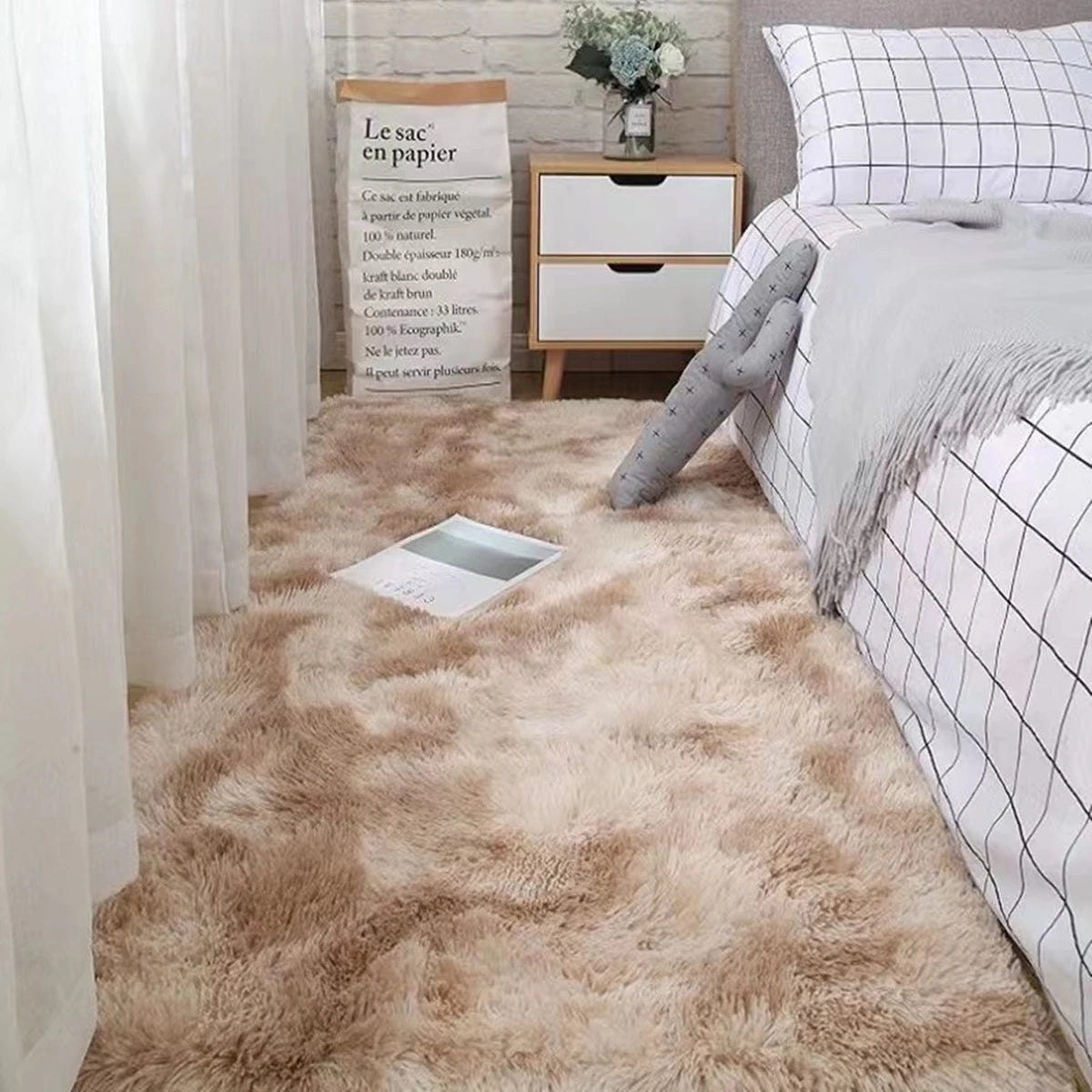 Bedroom Carpet Fluffy Non-slip