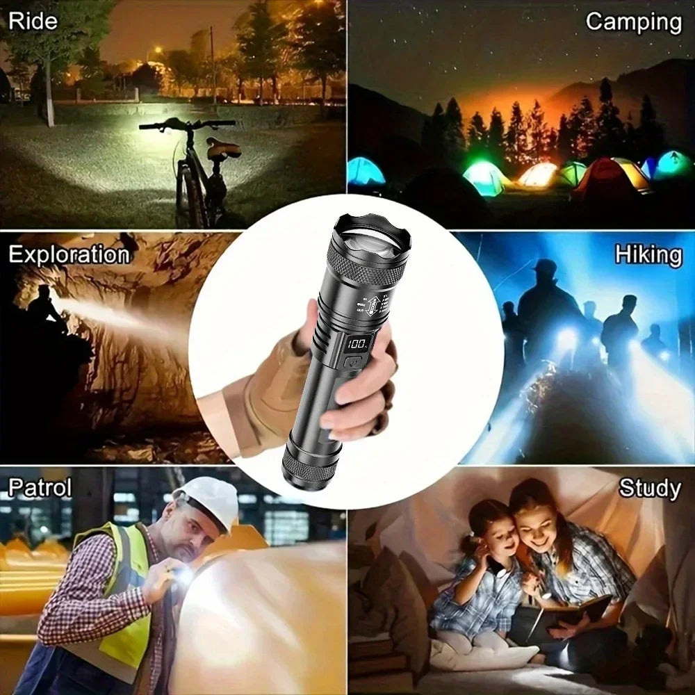 100000LM Super Bright Flashlight