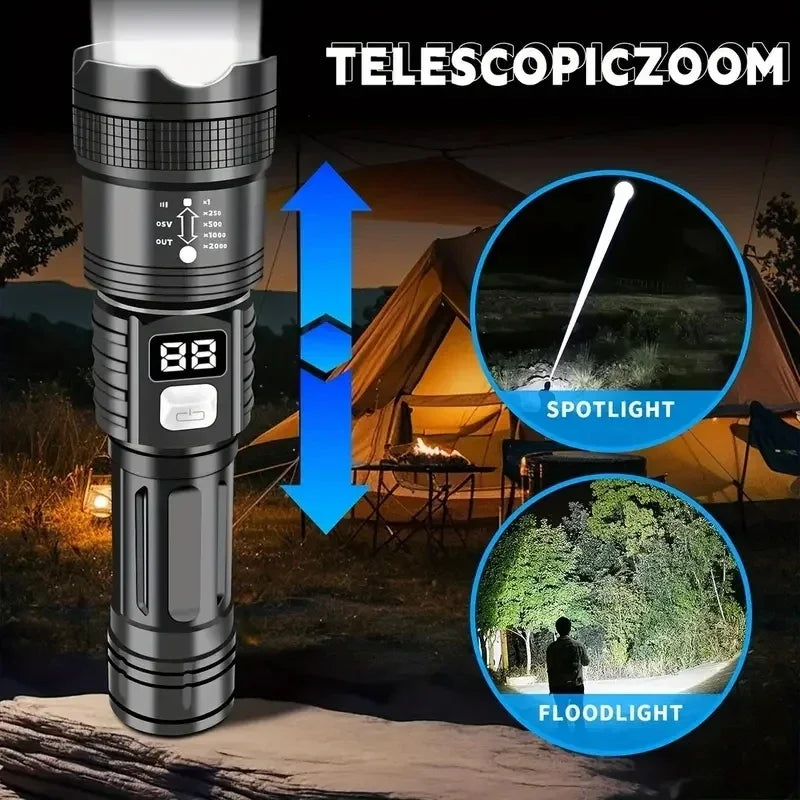 100000LM Super Bright Flashlight