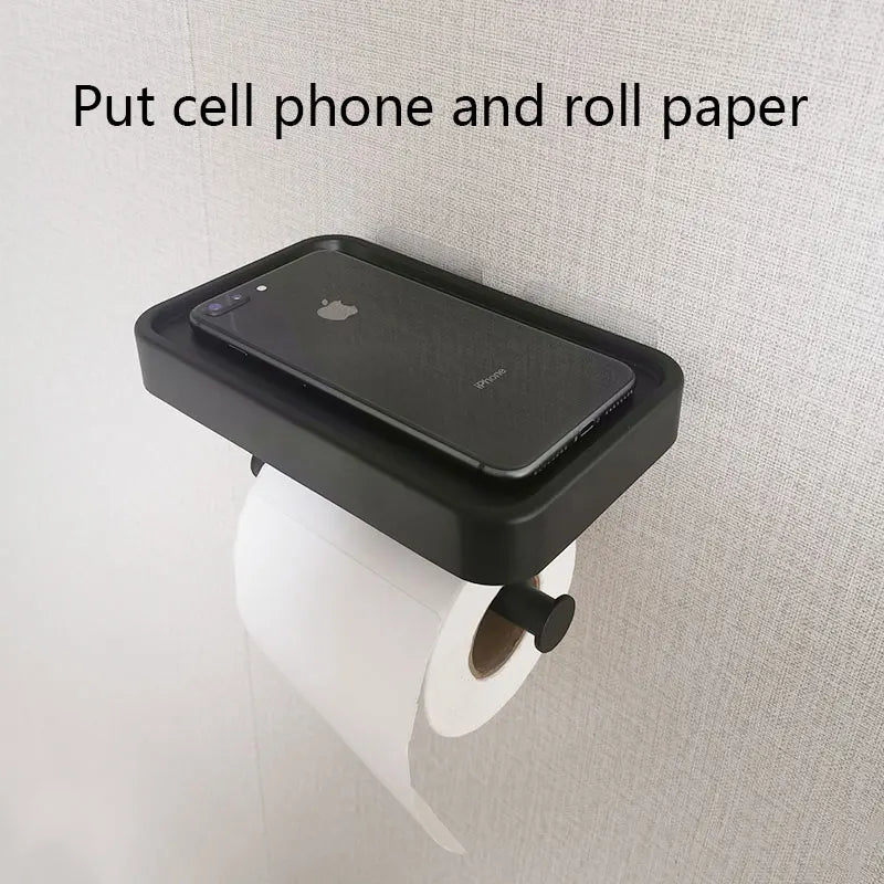 Nail Free Grey Toilet Paper Holder