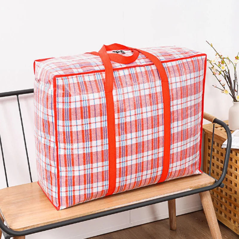 Large woven bag waterproof storage bag
