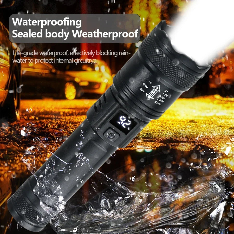 Flashlight Rechargeable Tactical Zoom