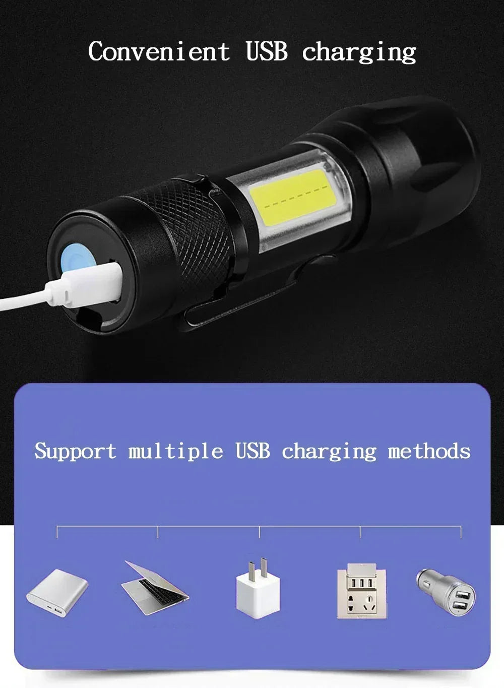 100000LM Super Bright Flashlight
