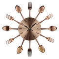 Kitchen Wall Clock Spoon Fork