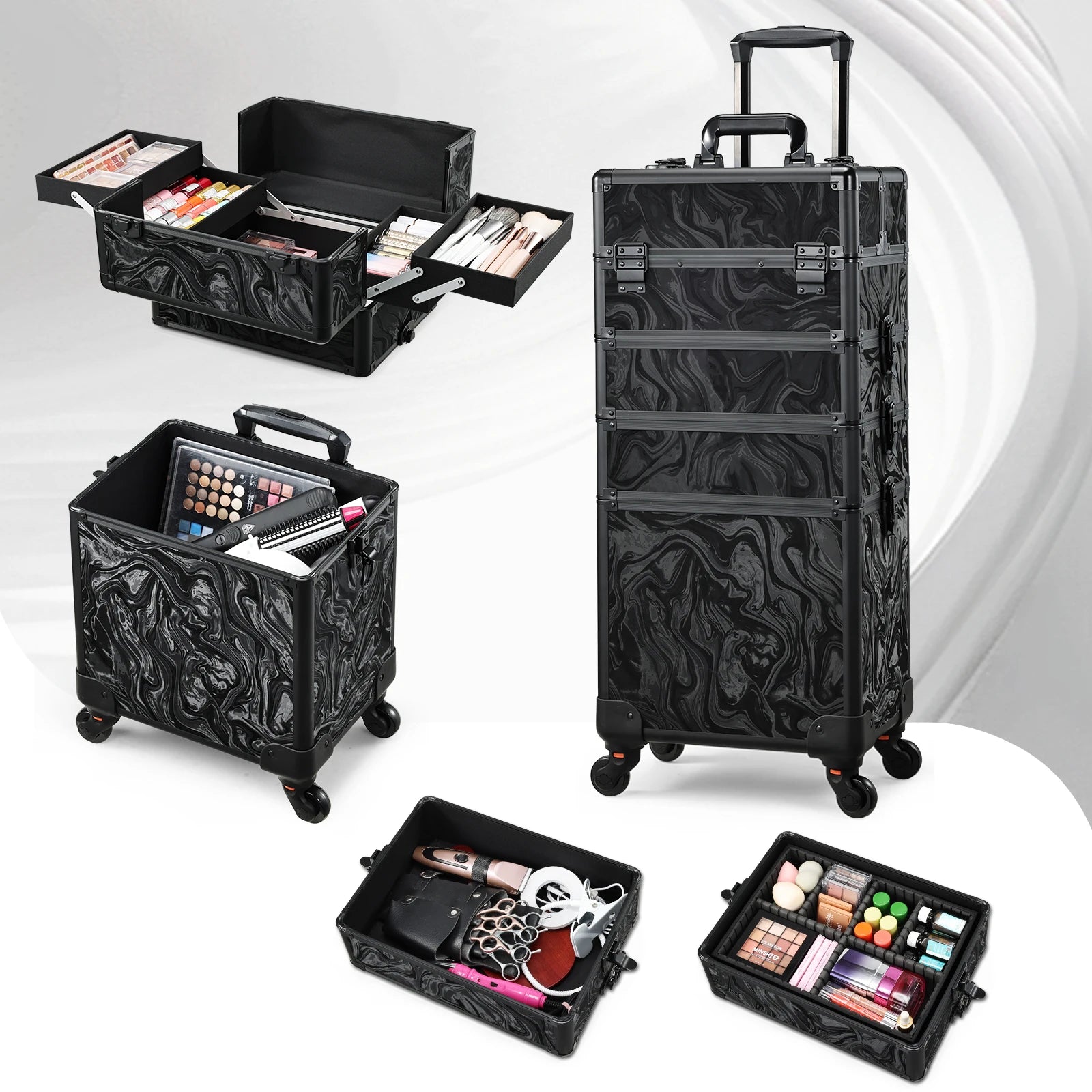 Rolling Makeup Travel Case