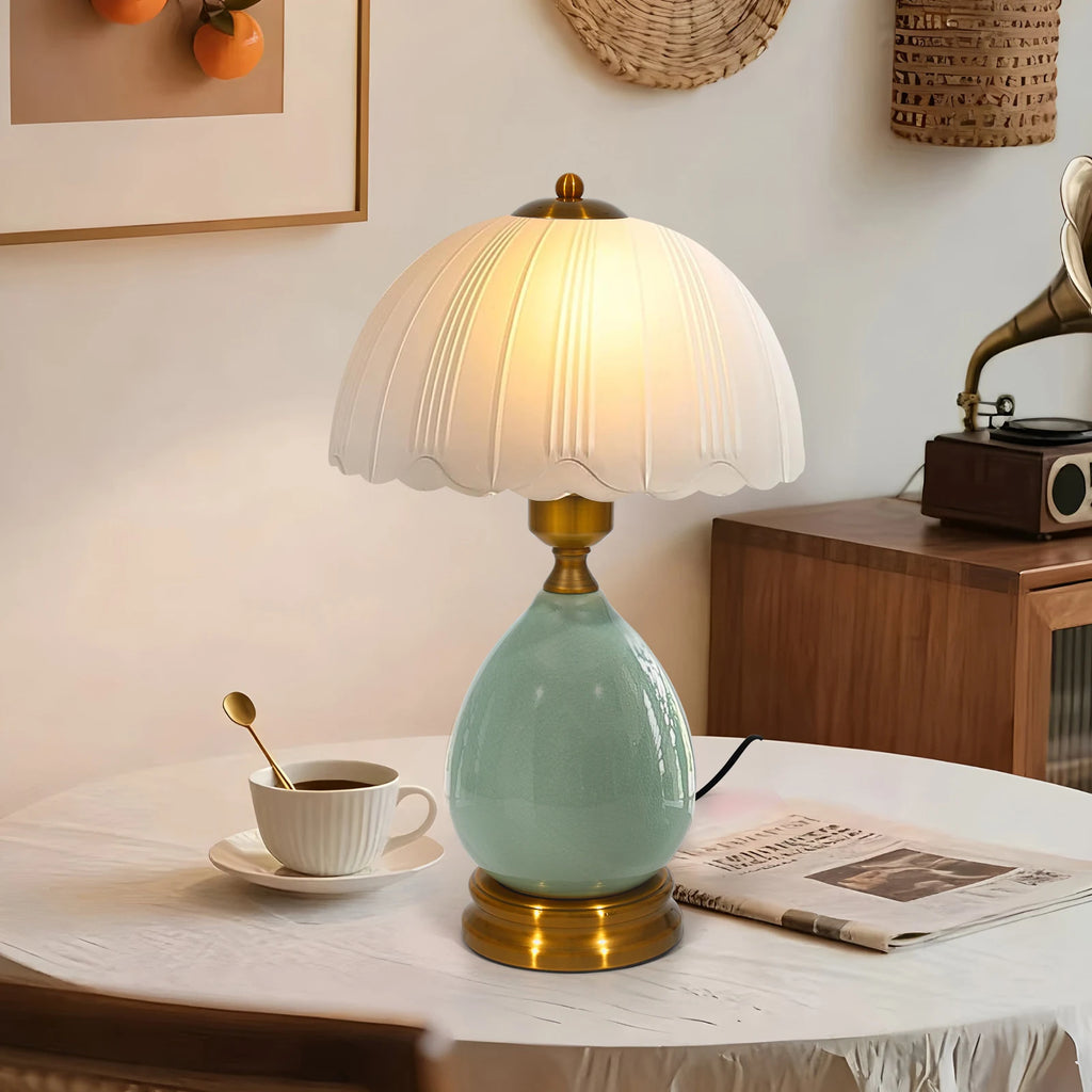 Ceramic Table Lamp 3-Color Dimmable