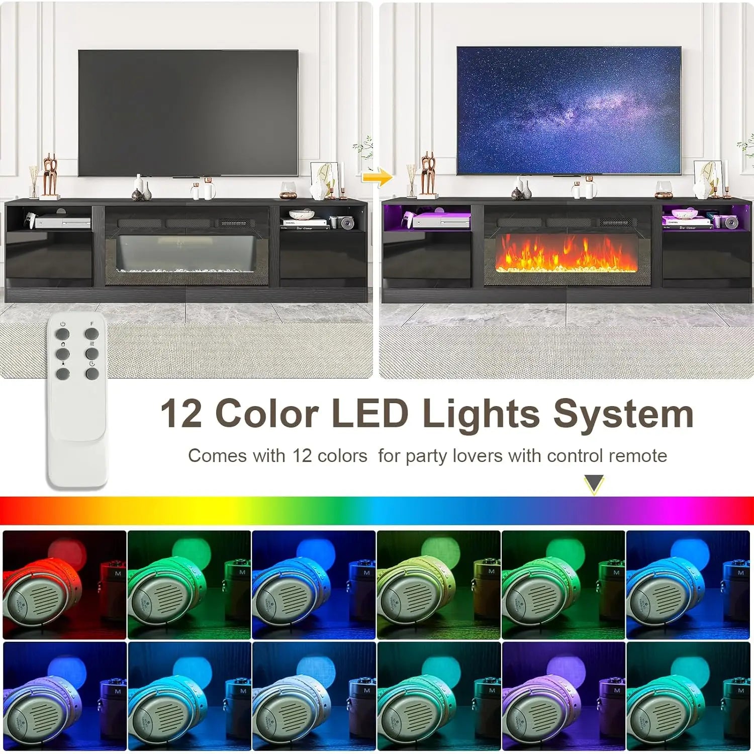 Electric Fireplace TV Stand