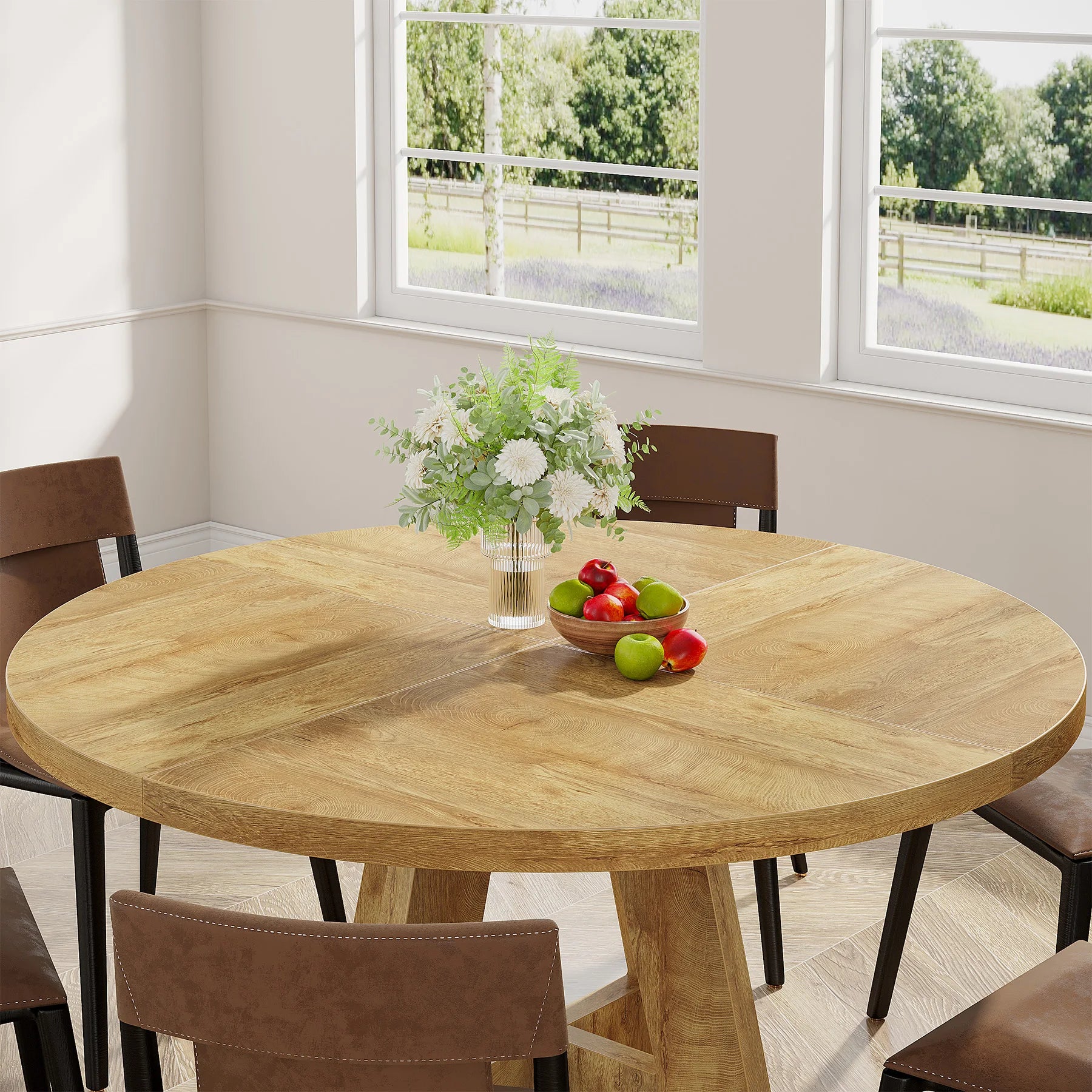 Round Dining Table for 4,